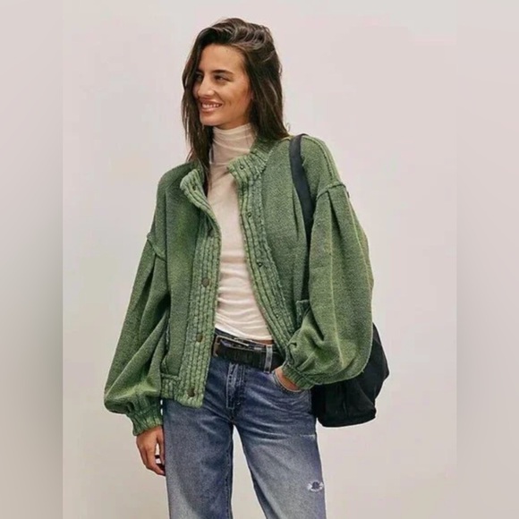 We The Free Cute In This Cardi in Green